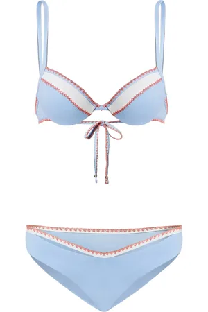 Twin-Set Bikini con ribete sobrehilado