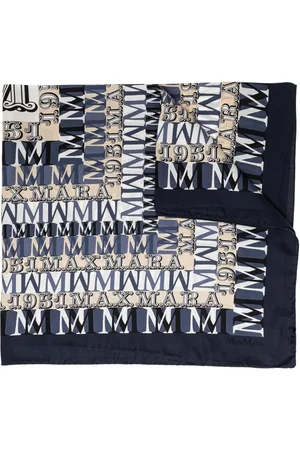 Max Mara Fular con logo estampado