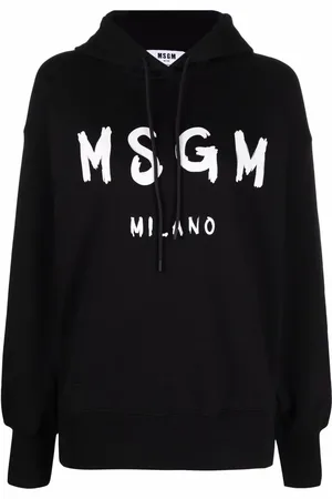 Msgm Sudadera con capucha y logo estampado
