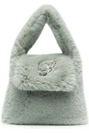 BLUMARINE Bolso shopper con placa del logo