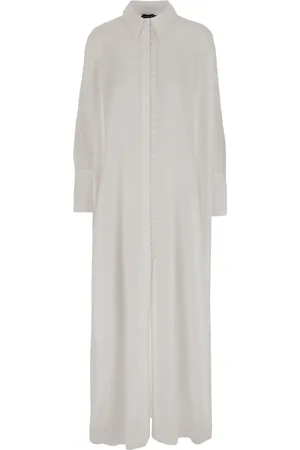 ‎Taller Marmo‎ Vestido camisero midi de lino
