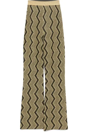 Missoni Pantalones con tejido en zigzag