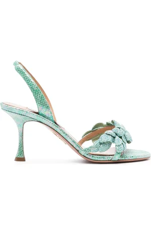 Aquazzura Sandalias Glactic Flower con tacón de 75 mm