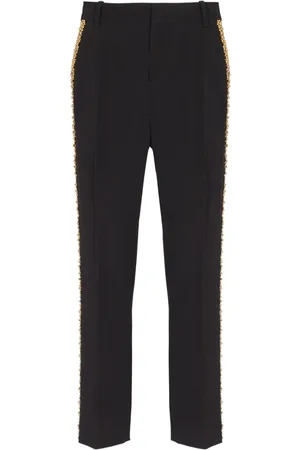 Balmain Pantalones rectos con bordado
