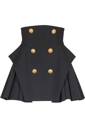 Balmain Falda granulada