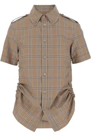 Burberry Camisa a cuadros de algodón