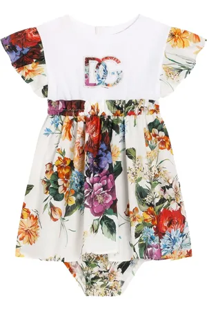 Dolce & Gabbana Vestido con estampado floral de algodón