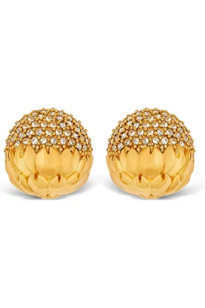 Oscar de la Renta Pendientes con detalles de cristales