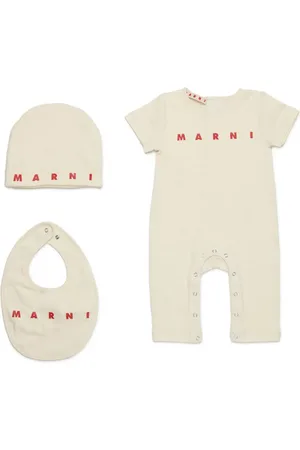 Marni Set de pelele con logo estampado