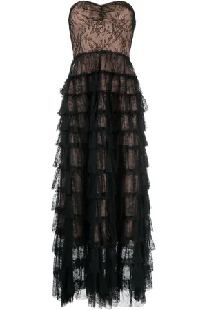 Twin-Set Vestido largo con volantes