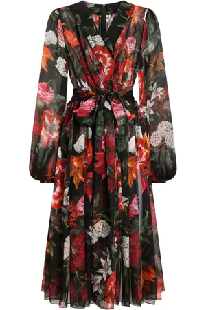 Dolce & Gabbana Vestido midi de seda