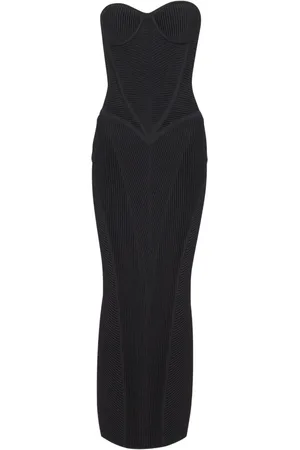 Balmain Vestido midi palabra de honor