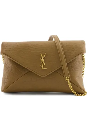 Saint Laurent Bandolera Cassandra de piel