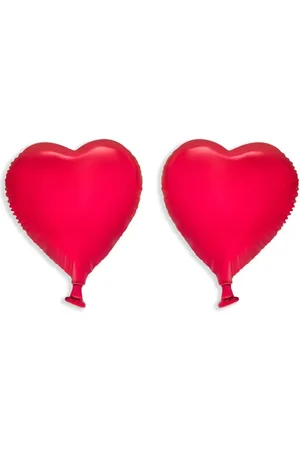 Oscar de la Renta Pendientes de clip Heart Balloon
