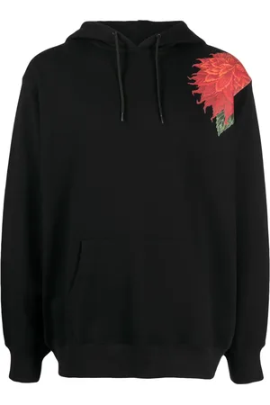 YOHJI YAMAMOTO Sudadera con capucha y motivo floral