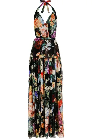 Dolce & Gabbana Vestido largo con estampado floral