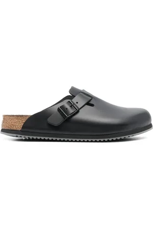 Birkenstock Slippers Boston con detalle de hebilla