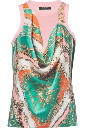 Balmain Chaleco con estampado Foulard
