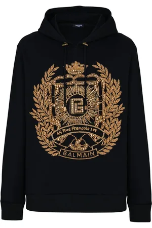 Balmain Sudadera con capucha y bordado
