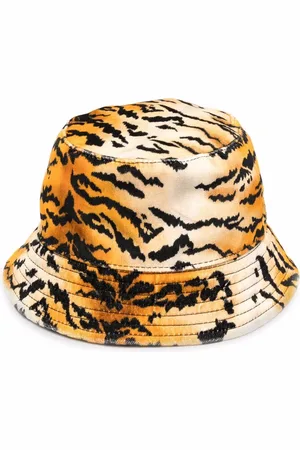 Serafini Sombrero de pescador con estampado de tigre