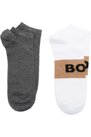 HUGO BOSS Pack de dos calcetines con logo bordado