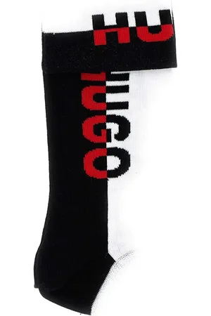 HUGO BOSS Set de dos pares de calcetines con logo en intarsia