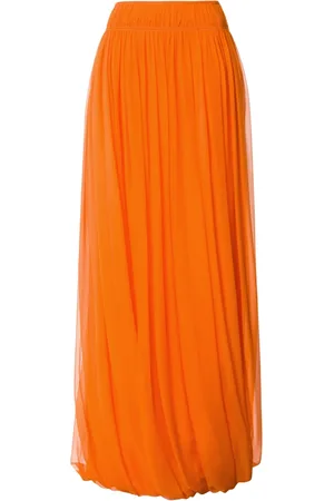 Alberta Ferretti Falda larga de seda
