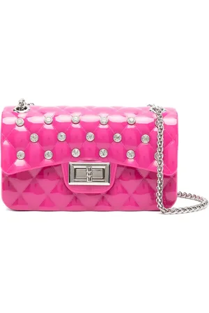 MONNALISA Bolso de hombro con detalles de cristal