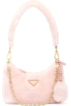 Prada Bolso Re-Edition mini con pelo