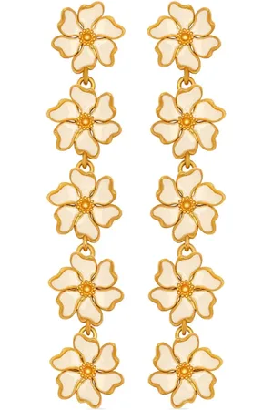 Oscar de la Renta Pendientes con detalle floral