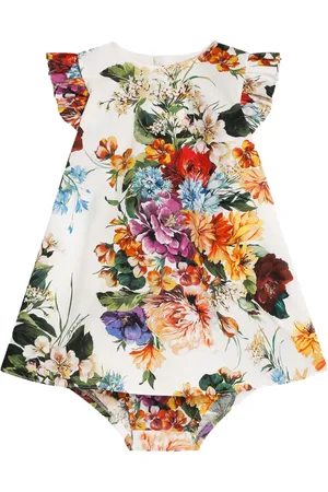 Dolce & Gabbana Vestido con estampado floral de algodón