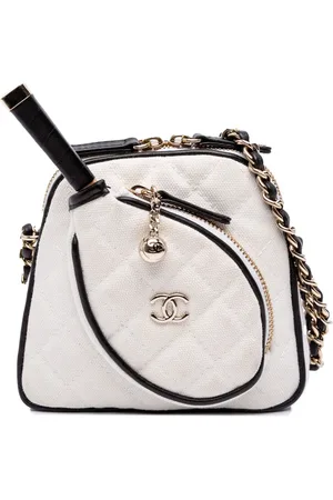 CHANEL 2021-2025 Coco Masters Mini Canvas Tennis Racket Bag crossbody bag