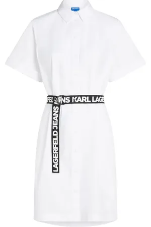 Karl Lagerfeld Vestido camisero de algodón