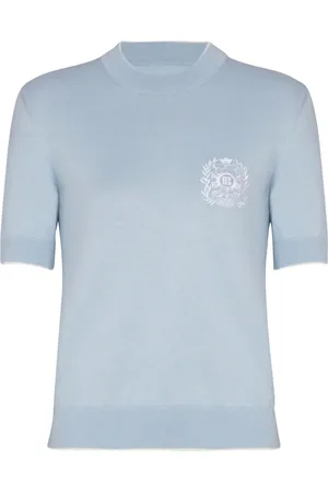 Balmain Camiseta con bordado Emblème