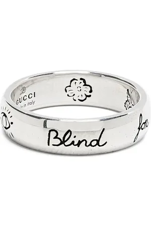 Gucci Anillo Blind For Love en plata de ley