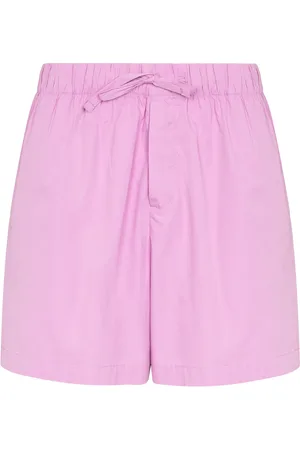 Tekla Bermudas de talle alto con cordones