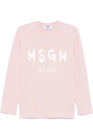 Msgm Camiseta con logo estampado