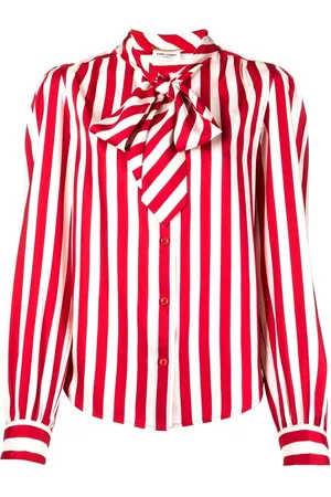 Saint Laurent Camisa a rayas