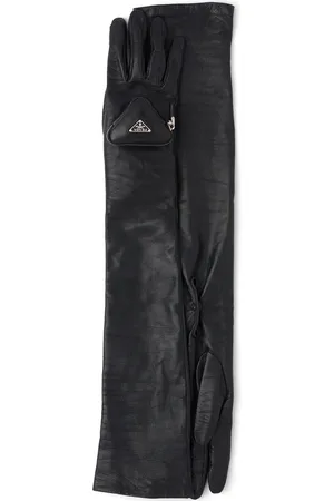 Prada Guantes largos con detalle de monedero
