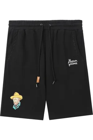 Musium Div. Pantalones cortos de chándal con aplique Van Gogh