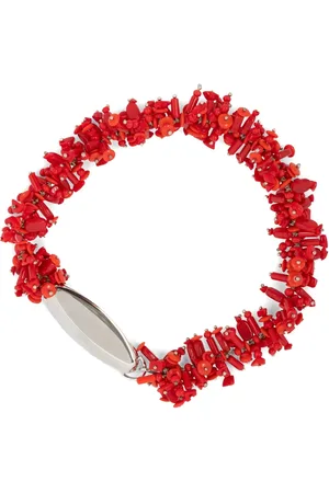 DRIES VAN NOTEN Collar con detalle de cuentas