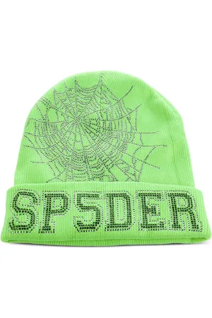 Sp5der Gorro con apliques de strass