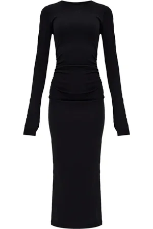 Ganni Vestido midi de manga larga