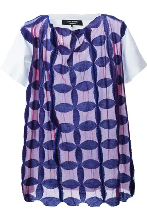 JUNYA WATANABE Top de punto con motivos transparentes