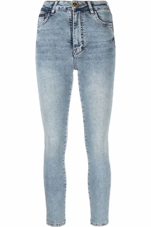 Philipp Plein Vaqueros skinny con bordado Skull