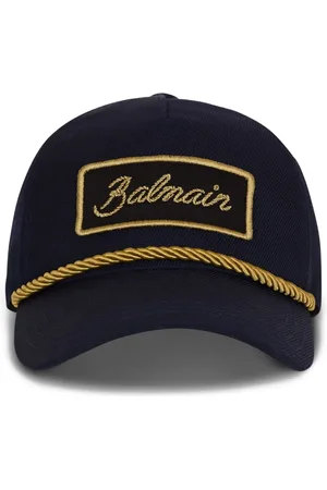 Balmain Gorra de lana con cierre ajustable