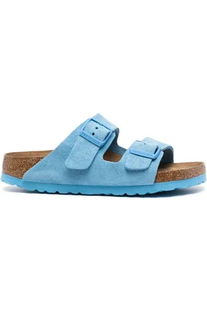 Birkenstock Sandalias de ante con doble tira