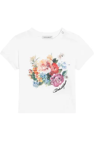 Dolce & Gabbana Camiseta de algodón con estampado floral