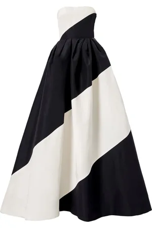 Carolina Herrera Vestido palabra de honor de dos tonos