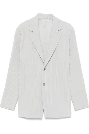 Issey Miyake Blazer con efecto plisado